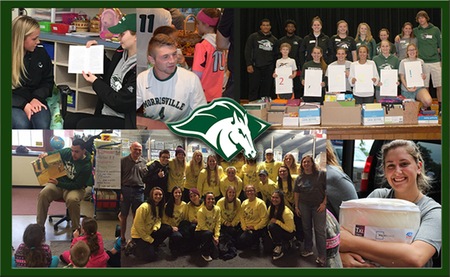 Morrisville State athletic programs combine for more than 3,100 hours of community service