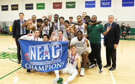 Morrisville State men claim 2019 NEAC Basketball Title, earn trip to NCAA Division III Tournament  