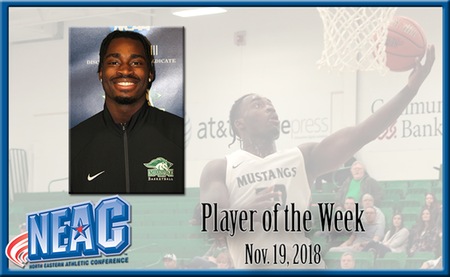 Dennis tabbed Men’s Basketball NEAC Player of the Week  
