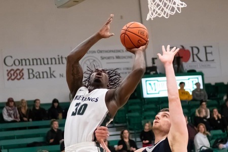 Morrisville State men outlast SUNY Poly for win as Dennis posts career high double-double  