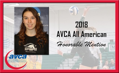 Merrill tabbed AVCA Honorable Mention All-American  