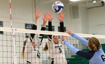 Strong Blocking Propels Morrisville Volleyball to NEAC Win over Keuka